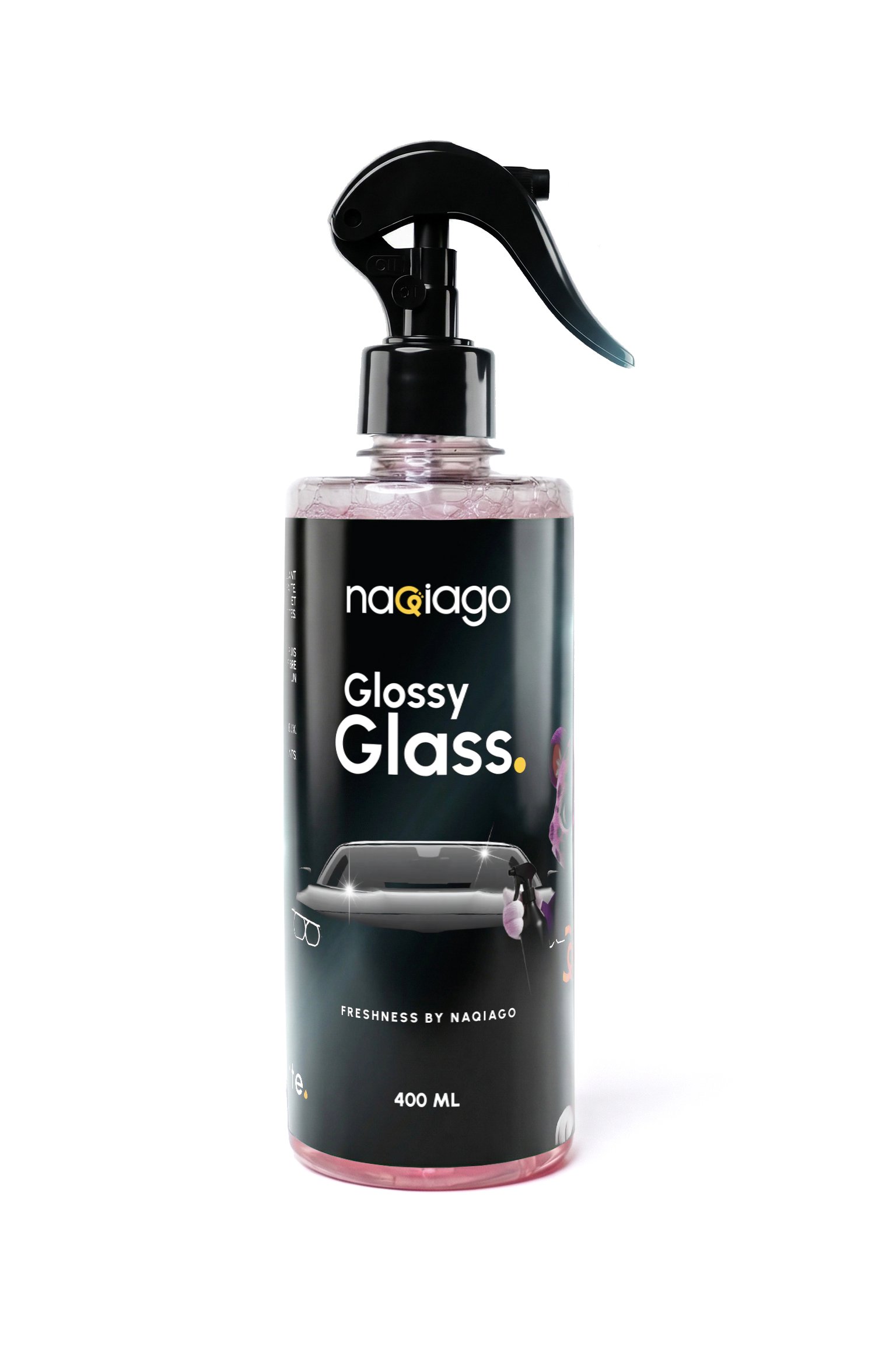 Spray Glossy Glass – nettoyant vitres voiture anti-traces brillant