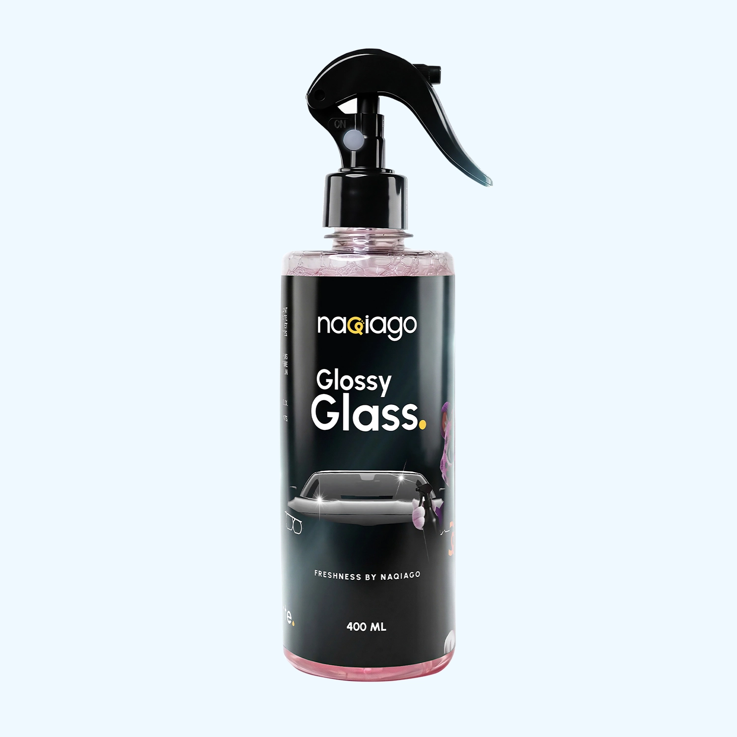 Spray Glossy Glass – nettoyant vitres voiture anti-traces brillant